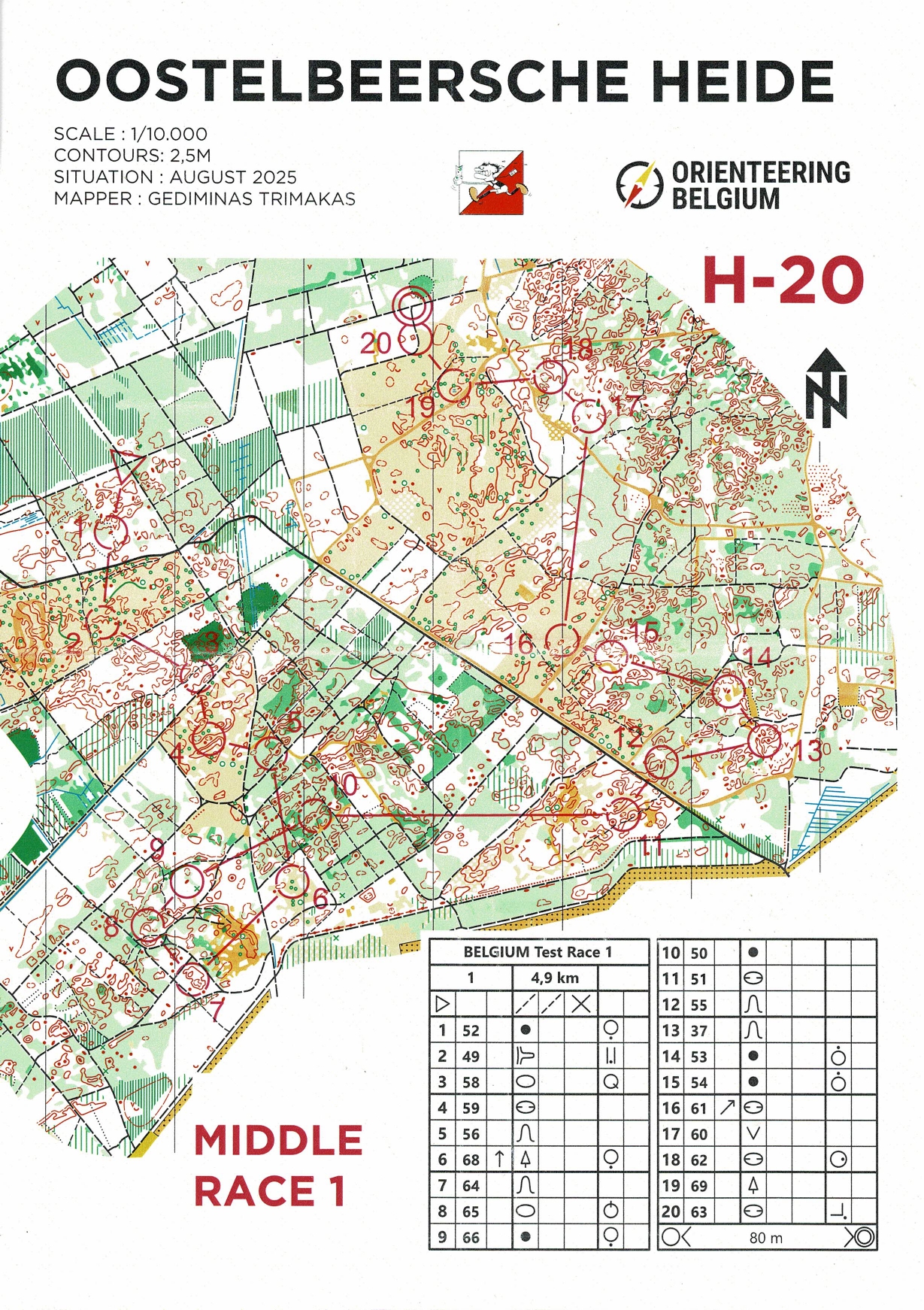 JWOC Selecties Middle #1 (18/04/2026)