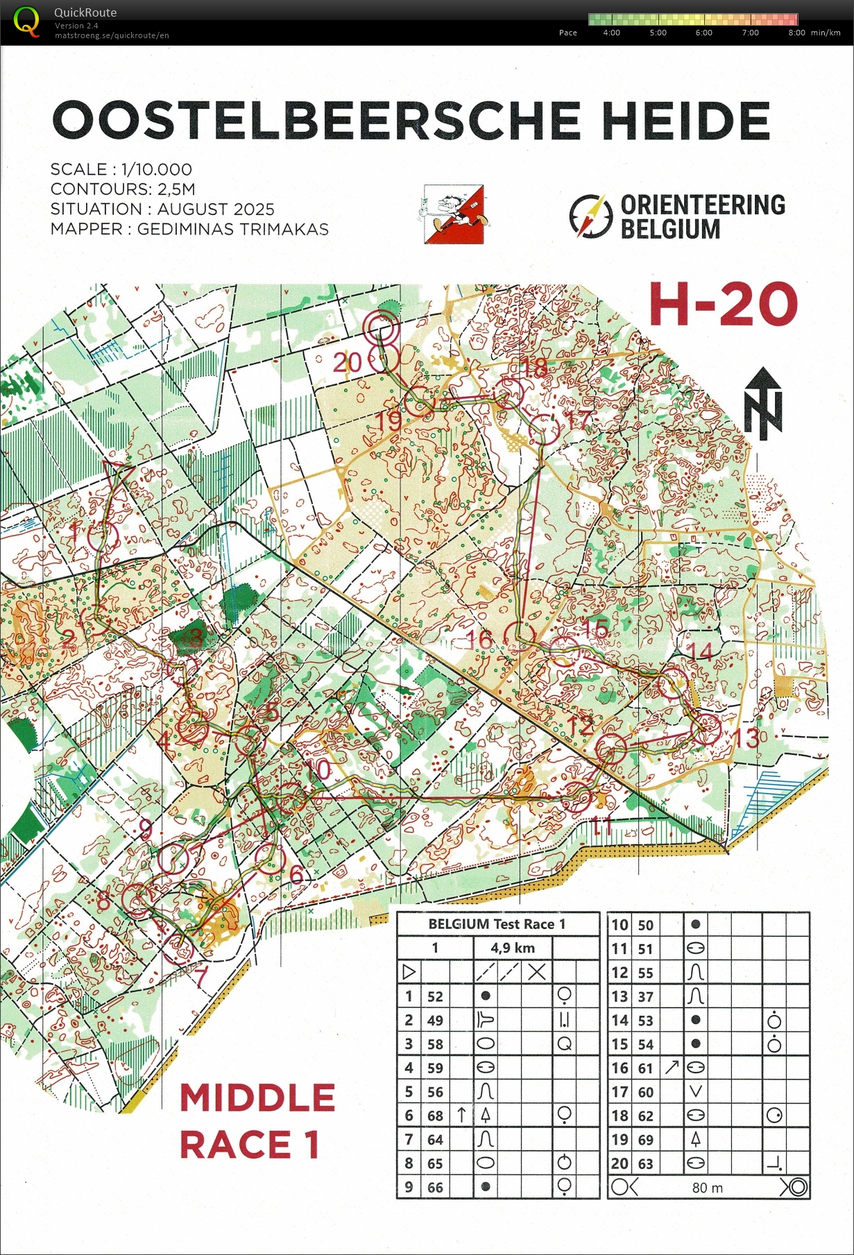 JWOC Selecties Middle #1 (18/04/2026)