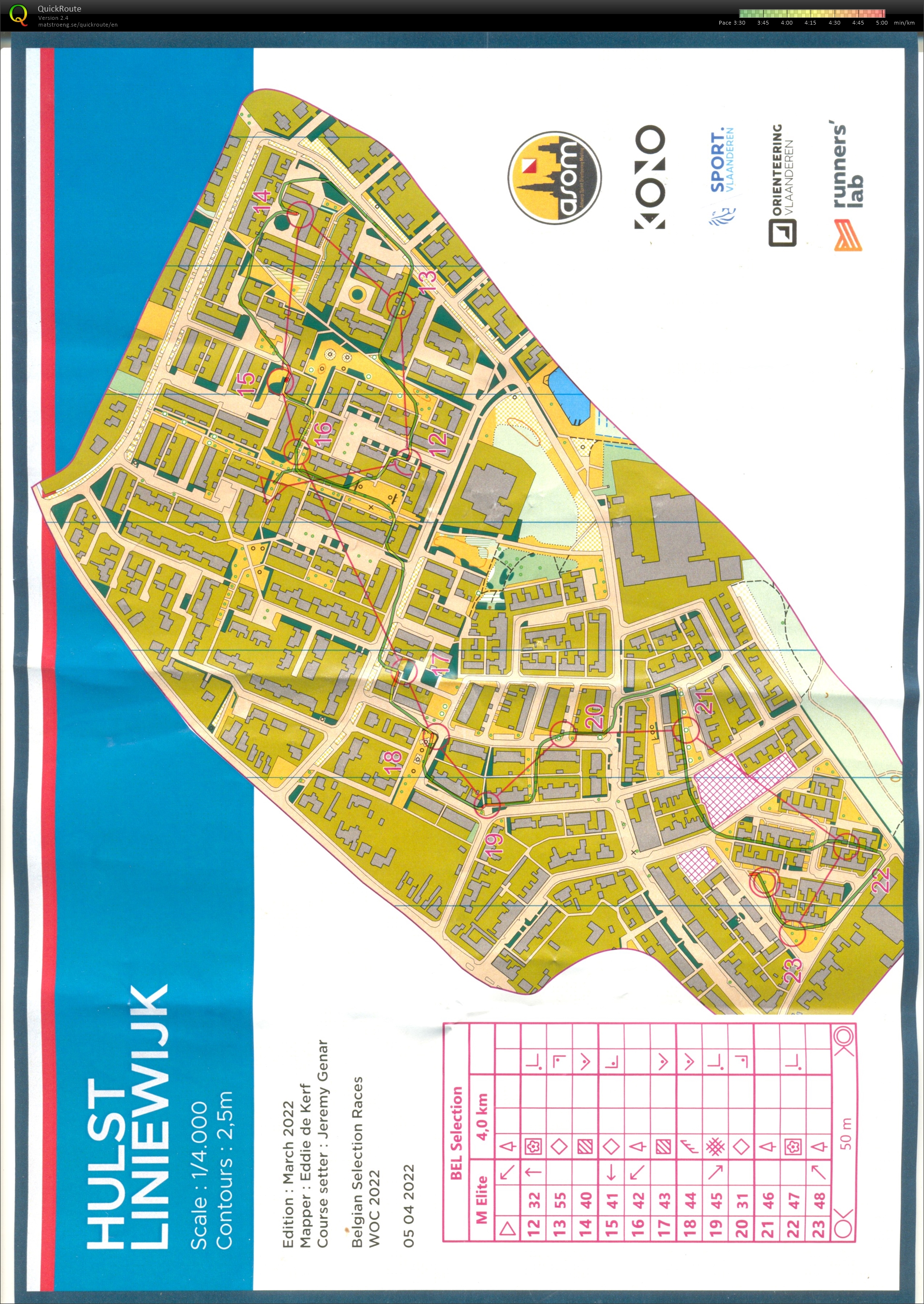 Belgian Sprint selection race 2: Hulst Liniewijk part 2 (05/04/2022)